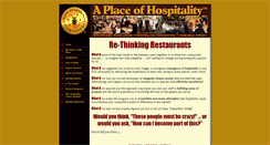 Desktop Screenshot of aplaceofhospitality.com