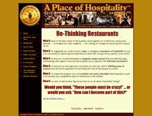 Tablet Screenshot of aplaceofhospitality.com